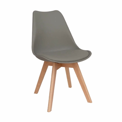 Picture of Logan Plus Dining Chair (4pcs/ctn) Grey PP 48x57x80cm.