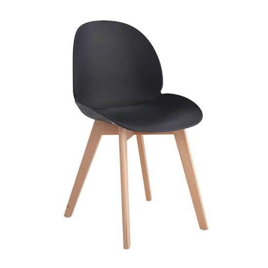 Picture of Moris Dining Chair (4pcs/ctn) Black Pp 49x56x83cm.