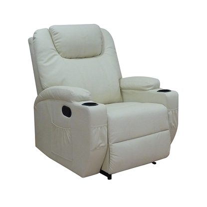 Picture of VERA MASSAGE ARMCHAIR CREAM PU