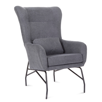 Picture of ADA HIGH BACK ARMCHAIR GREY FABRIC