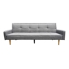 Picture of DARBY THREE SEAT GREY FABRIC SOFA BED 204X79cm.