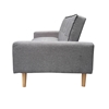 Picture of DARBY THREE SEAT GREY FABRIC SOFA BED 204X79cm.