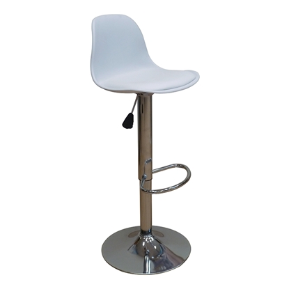 Picture of Bar92 Bar Stool (2pcs/ctn) White Pp/Pu 37x33x110cm.With Gaslift