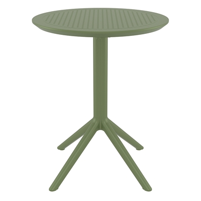 Picture of SKY TABLE FOLDING D60X74cm. OLIVE GREEN POLYPROPYLENE