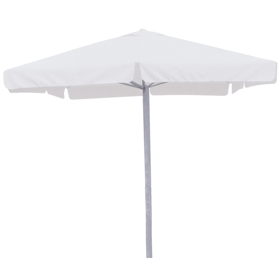 Picture of UMBRELLA 3Χ3 WHITE ALUMINIUM 8SPOKES 18Χ28Χ1.2/1D.48Χ1.8