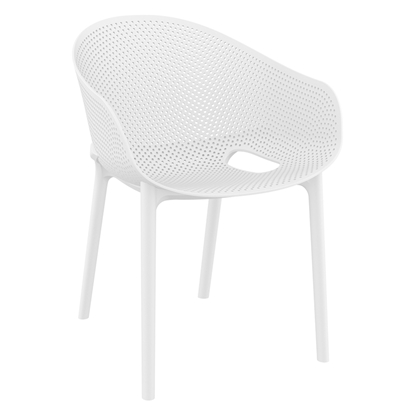 Picture of SKY PRO WHITE ARMCHAIR POLYPROPYLENE