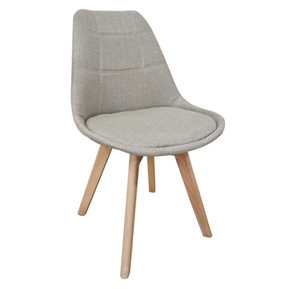 Picture of Bianca Dining Chair (4pcs/ctn) Beige Fabric 49x53x82cm.