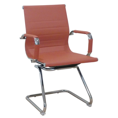 Picture of A8250 BROWN PU (2 pcs/ctn) VISITOR ARMCHAIR