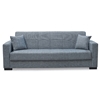 Picture of ROVER THREE SEAT SILVER GREY FABRIC SOFA BED WITH STORAGE SPACE 210X80cm.