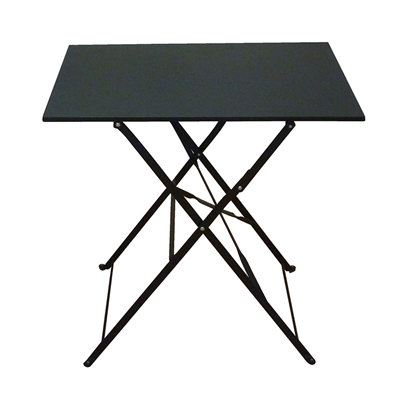 Picture of ALMA 50X70X71cm. BLACK TABLE STEEL FOLDING