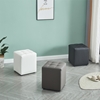 Εικόνα από CUBE GREY PU ΣΚΑΜΠΟ 35X35X42εκ.