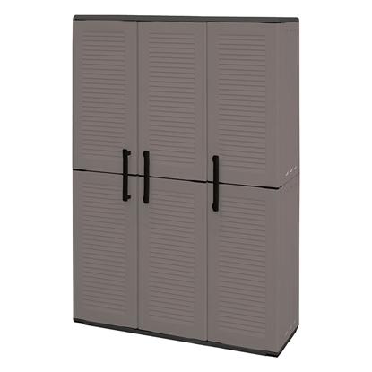 Picture of WARDROBE PLASTIC ITALY TRIPLE-LEAF/3 SHELVES 102X37X163cm.