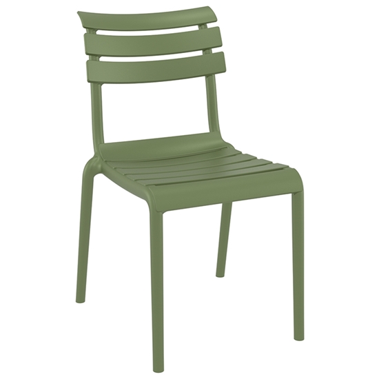 Picture of HELEN OLIVE GREEN CHAIR POLYPROPYLENE