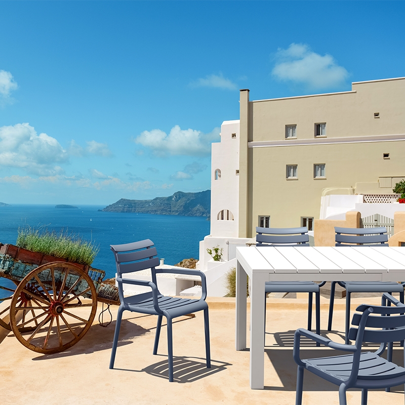 Πολυθρόνα εξωτερικού χώρου - Σκούρο γκρι 58x59x84 εκ. | Paris