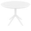 Picture of SKY TABLE D105X74cm. WHITE POLYPROPYLENE