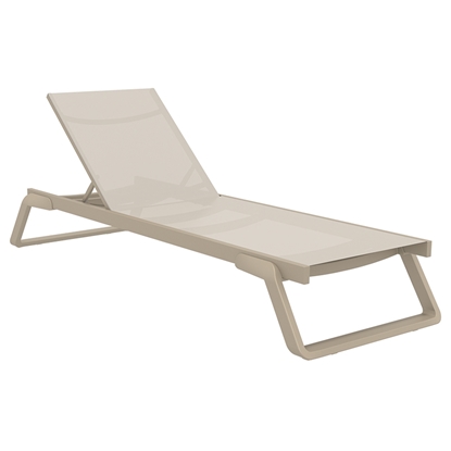 Picture of TROPIC SUNLOUNGER TAUPE/TAUPE ALUMINIUM/POLYPROPYLENE