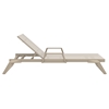 Picture of TROPIC SUNLOUNGER WITH ARMS TAUPE/TAUPE ALUMINIUM/POLYPROPYLENE