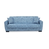 Picture of ANIMA THREE SEAT BLUE GREY FABRIC SOFA BED WITH STORAGE SPACE 210X80cm.