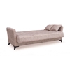 Picture of AMELIA THREE SEAT LIGHT BROWN FABRIC SOFA BED WITH STORAGE SPACE 210X80cm.