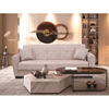 Picture of ANIMA THREE SEAT LIGHT BROWN FABRIC SOFA BED WITH STORAGE SPACE 210X80cm.