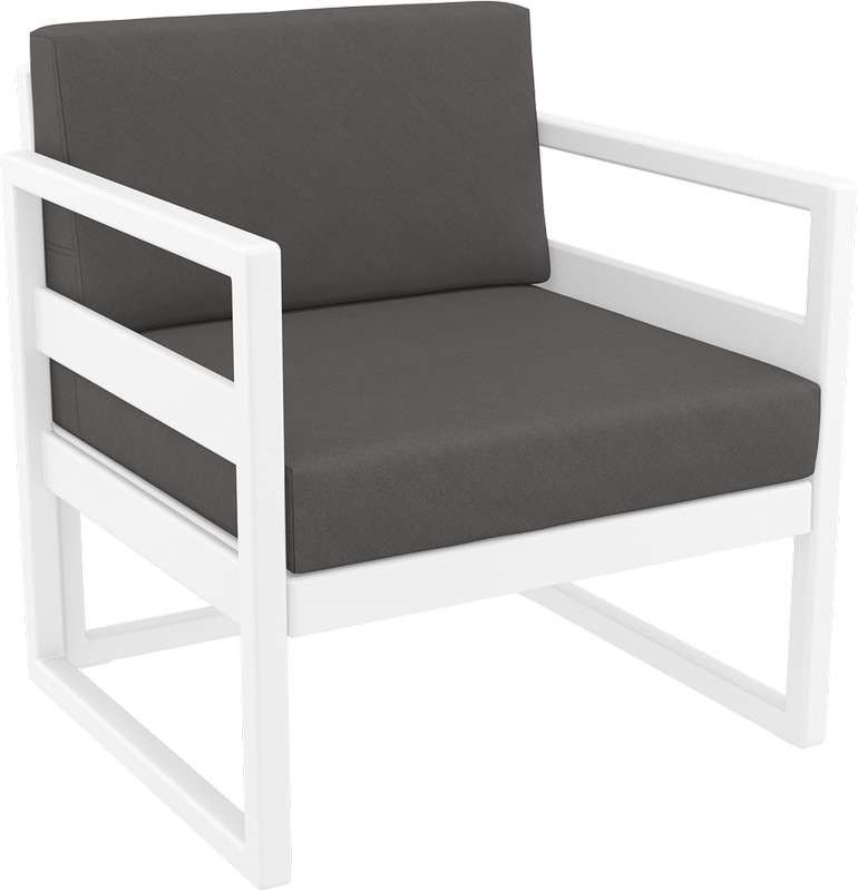MYKONOS ΜΑΞΙΛΑΡΙ ΠΛΑΤΗΣ DARK GREY 65Χ35Χ16/9εκ.