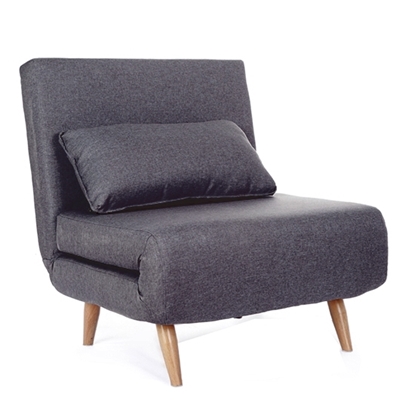 Picture of SARA GREY FABRIC ARMCHAIR BED 80Χ89cm.