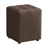 Picture of CUBE STOOL BROWN PU 35X35X42cm.