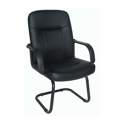 Picture of A2500 BLACK PU (2pcs/ctn) VISITOR ARMCHAIR