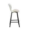 Picture of MARTIN OFF WHITE FABRIC (2pcs/ctn)73cm. STOOL STEEL