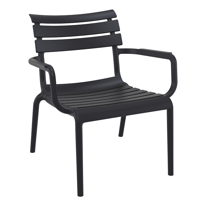 PARIS LOUNGE BLACK ΠΟΛ/ΝΑ ΠΟΛ/ΝΙΟΥ 68X70X76εκ.