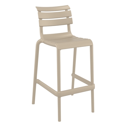 Picture of HELEN 75cm.BAR STOOL TAUPE POLYPROPYLENE