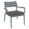 Picture of PARIS LOUNGE CUSHION 50Χ48Χ5cm. DARK GREY