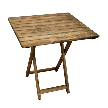 Picture of WOODEN FOLDING TABLE 70X67Χ73cm. WALNUT