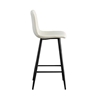 Picture of Stool Bar 4pcs Nero Off White Fabric 41x46x73/100cm.