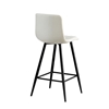 Picture of Stool Bar 4pcs Nero Off White Fabric 41x46x73/100cm.