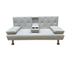 Picture of REST THREE SEAT WHITE PU SOFA BED 168X88cm.