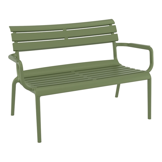 Picture of PARIS LOUNGE SOFA OLIVE GREEN 116X70X75cm. POLYPROPYLENE