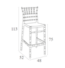 Εικόνα από CHIAVARI 75εκ.ΣΚΑΜΠΟ(Σ4)CLEAR TRANSP.