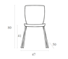 Picture of MIO BEIGE (6pcs/ctn) PAINT CHAIR
