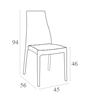 Picture of MIRANDA DARK GREY (4pcs/ctn) CHAIR POLYPROPYLENE