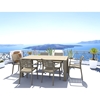 Picture of Artemis Taupe Dining Set (7pcs) Vegas 100X180/220Χ75cm.
