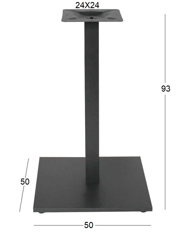 FLAT PROMO ΜΕΣΑΙΟΥ ΥΨΟΥΣ 50Χ50Χ93εκ.(Π/Ρ)ΒΑΣΗ ΜΕΤΑΛΛΙΚΗ ΜΕ ΡΕΓ/ΡΟΥΣ (alternate view) - Flat promo μεσαίου ύψους μεταλλική βάση μπάρ 50Χ50