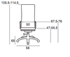 Picture of A9280 BLACK PU MANAGER ARMCHAIR