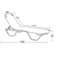 Picture of ADEL SUNLOUNGER BLUE TEXT. ALUMINUM 25X25