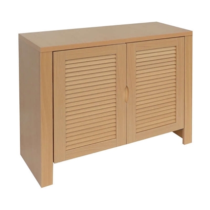 Picture of SHOE CABINET 80Χ32Χ70cm. NATURAL/2 DOORS/2 SHELVES