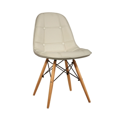 Picture of Amanta Dining Chair (4pcs/ctn) Cream Pu 44x54x43-83cm.