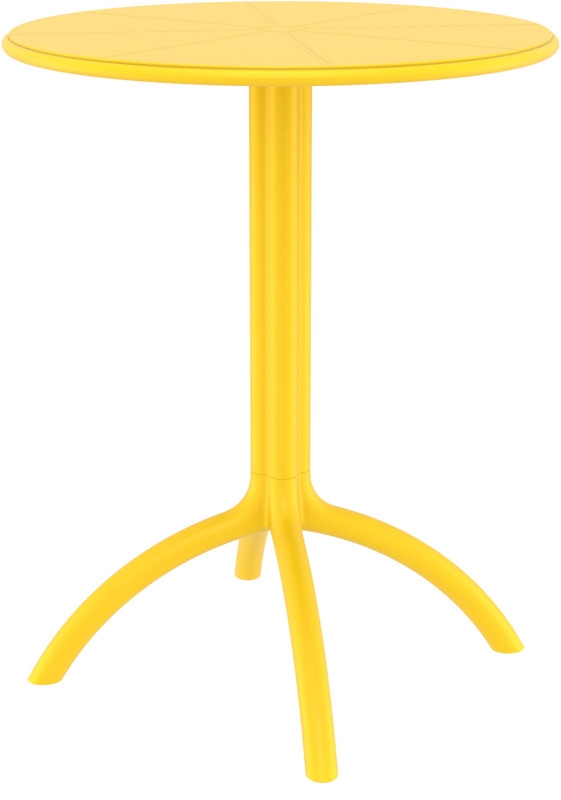 OCTOPUS Φ60Χ75εκ. YELLOW ΤΡΑΠΕΖΙ ΠΟΛ/ΝΙΟΥ