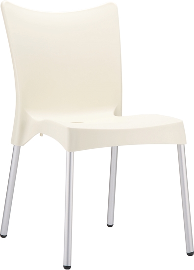 Picture of JULIETTE BEIGE CHAIR POLYPROPYLENE/ALUMINIUM