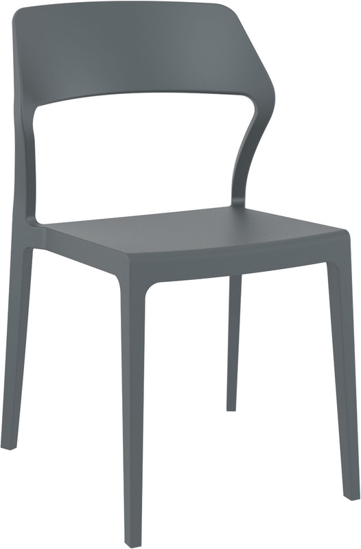 SNOW DARK GREY ΚΑΡΕΚΛΑ ΠΟΛ/ΝΙΟΥ 52X56X83εκ.