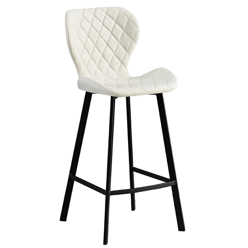 MARTIN OFF WHITE ΥΦΑΣΜΑ(Σ2)73εκ.ΣΚΑΜΠΟ ΜΕΤΑΛΛΙΚΟ 45X49X73-106εκ.